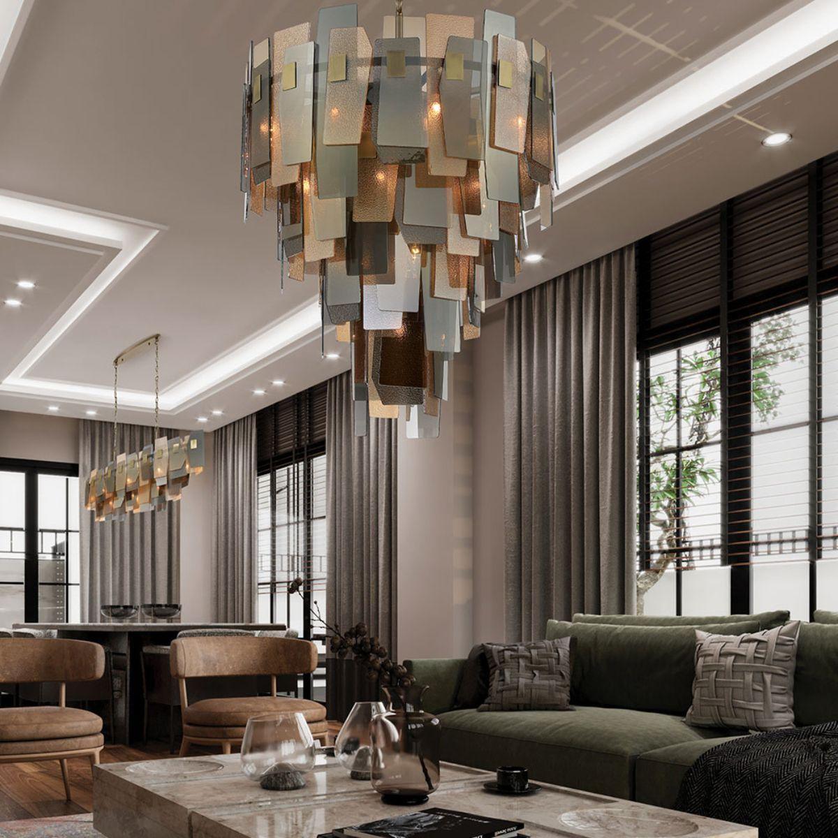 Cocolina Chandelier Brass Finish - Bees Lighting