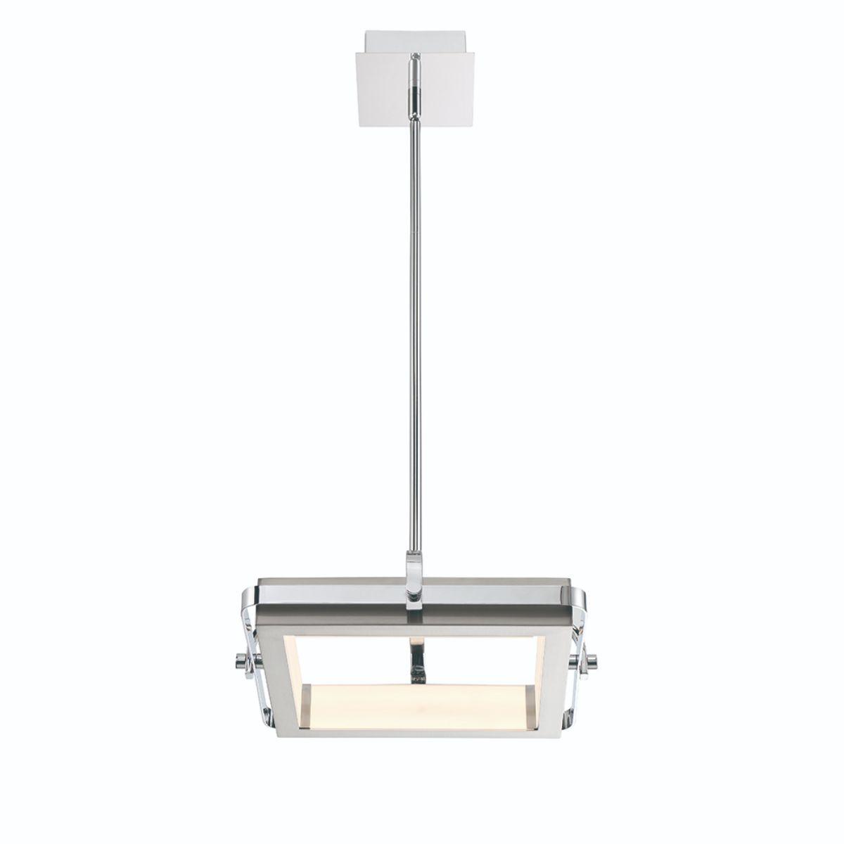 Annilo 15 in. LED Pendant Light Chrome Finish - Bees Lighting