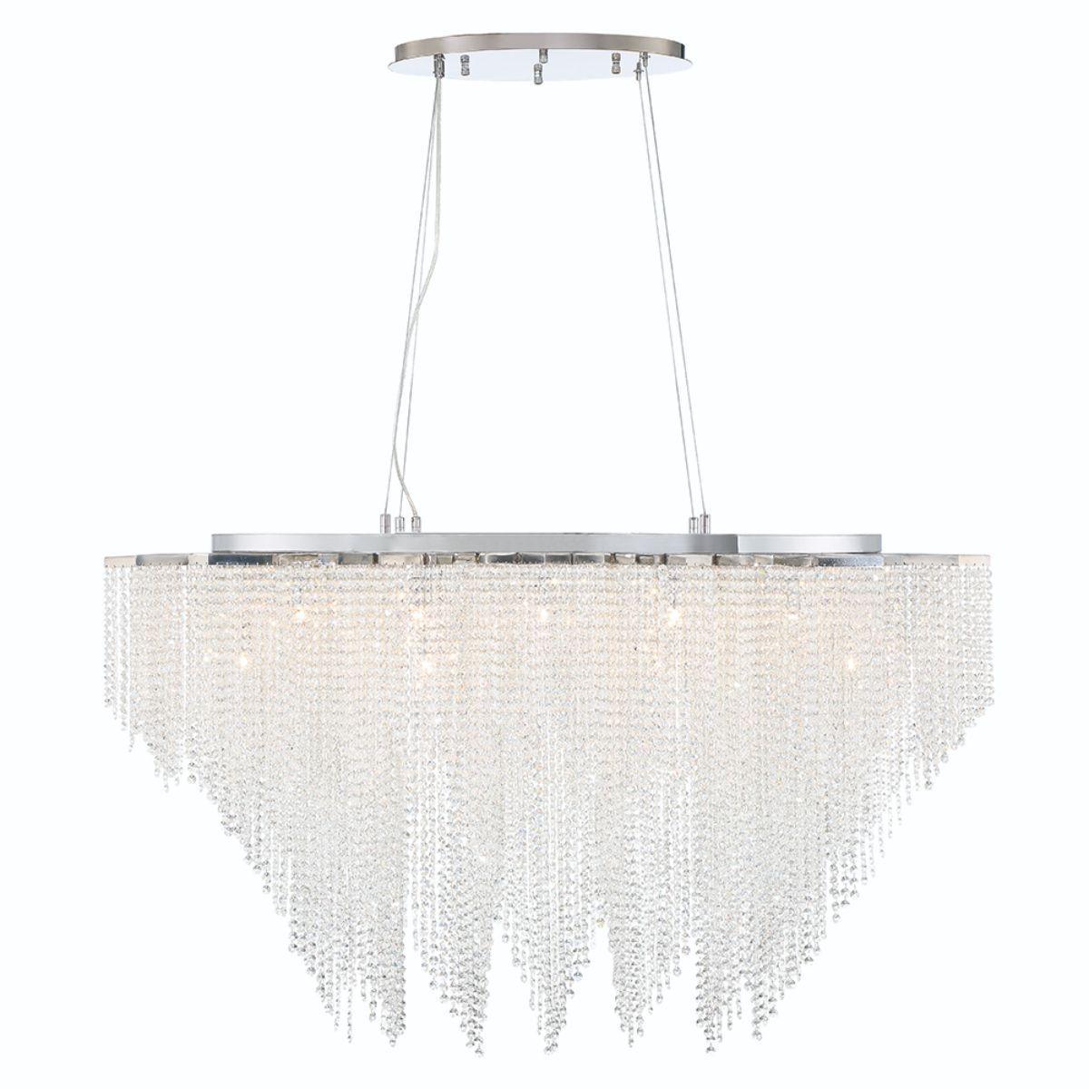 Cohen 48 in. 18 Lights Chandelier Chrome Finish - Bees Lighting