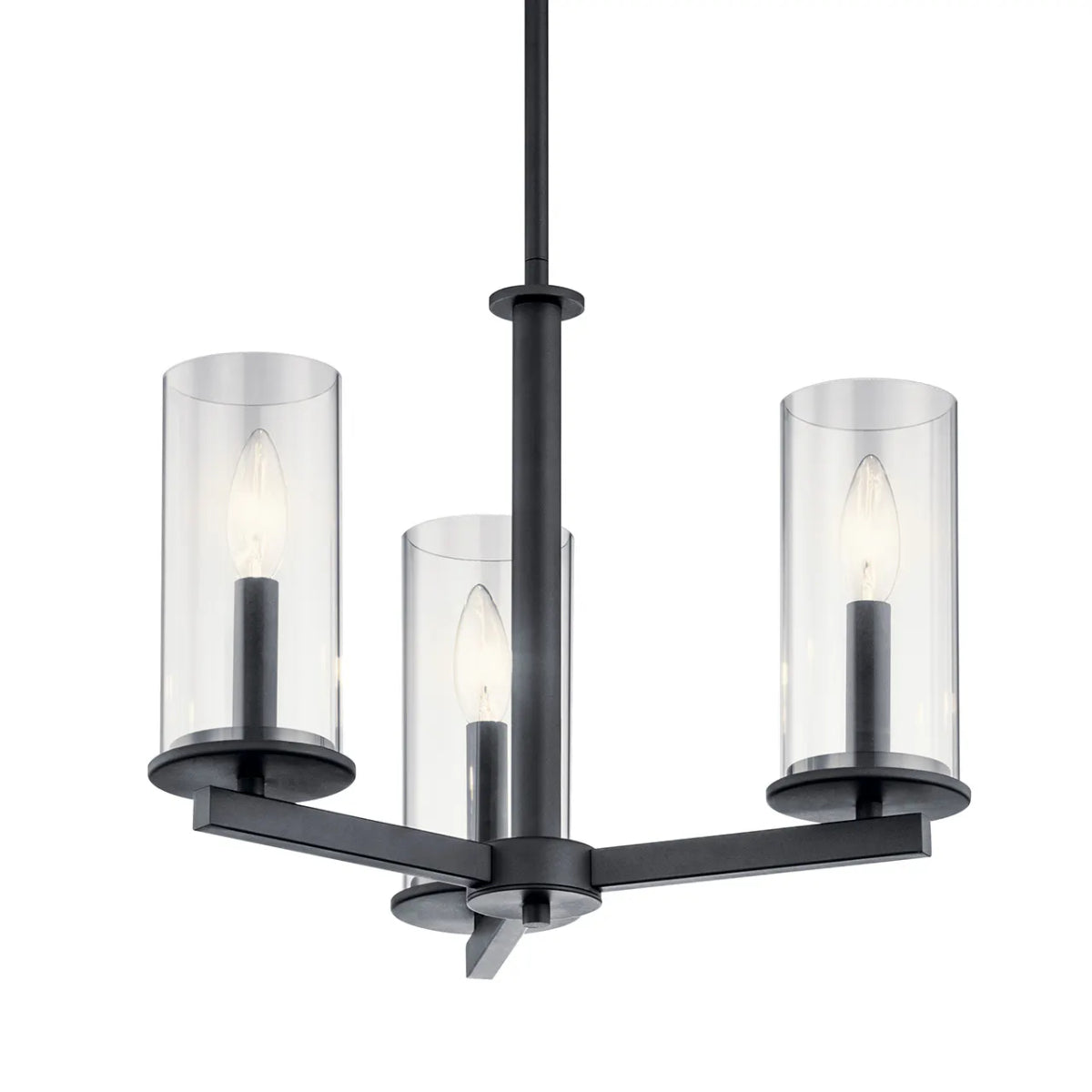 Crosby 18" 3-Light Convertible Chandelier/Semi Flush - Bees Lighting