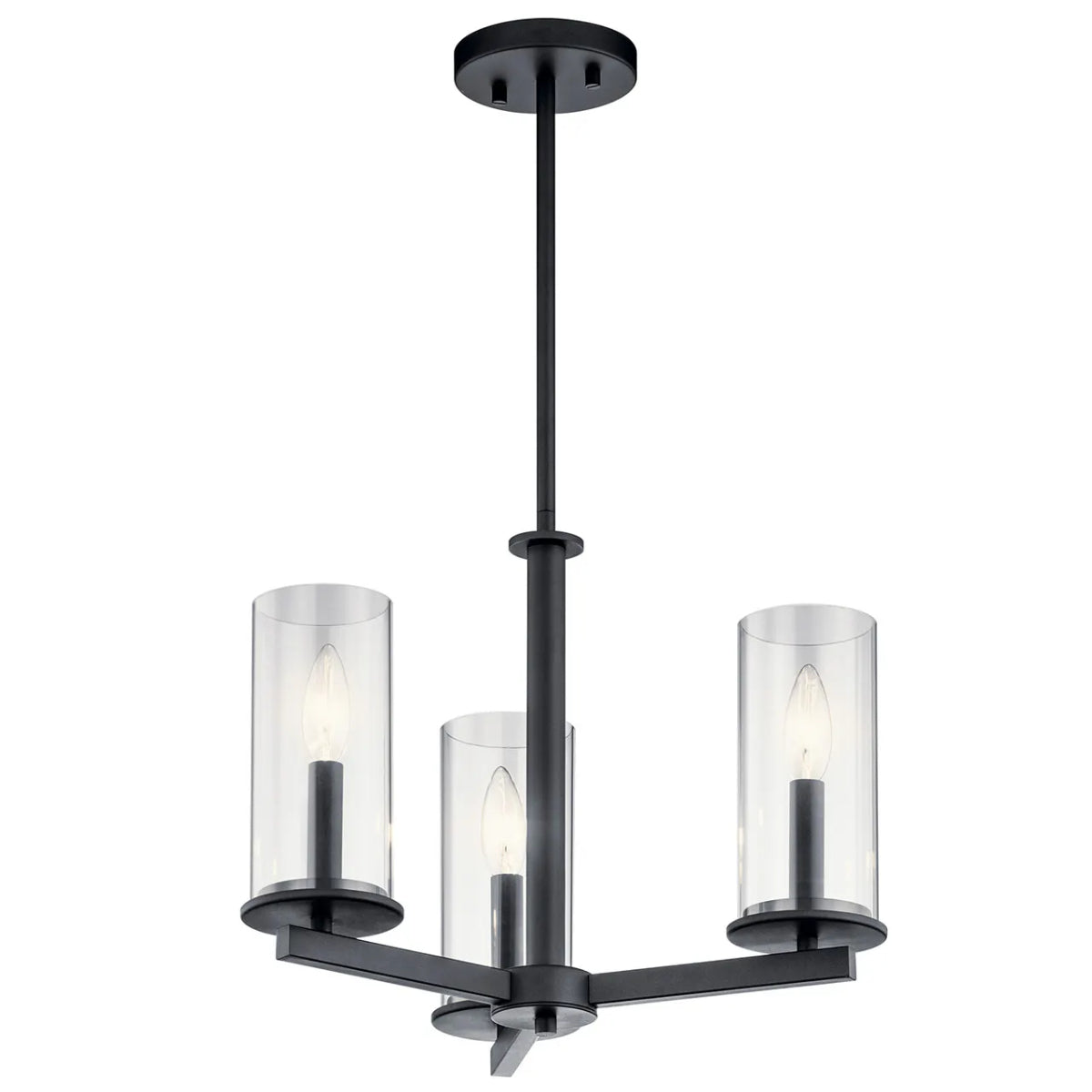 Crosby 18" 3-Light Convertible Chandelier/Semi Flush - Bees Lighting