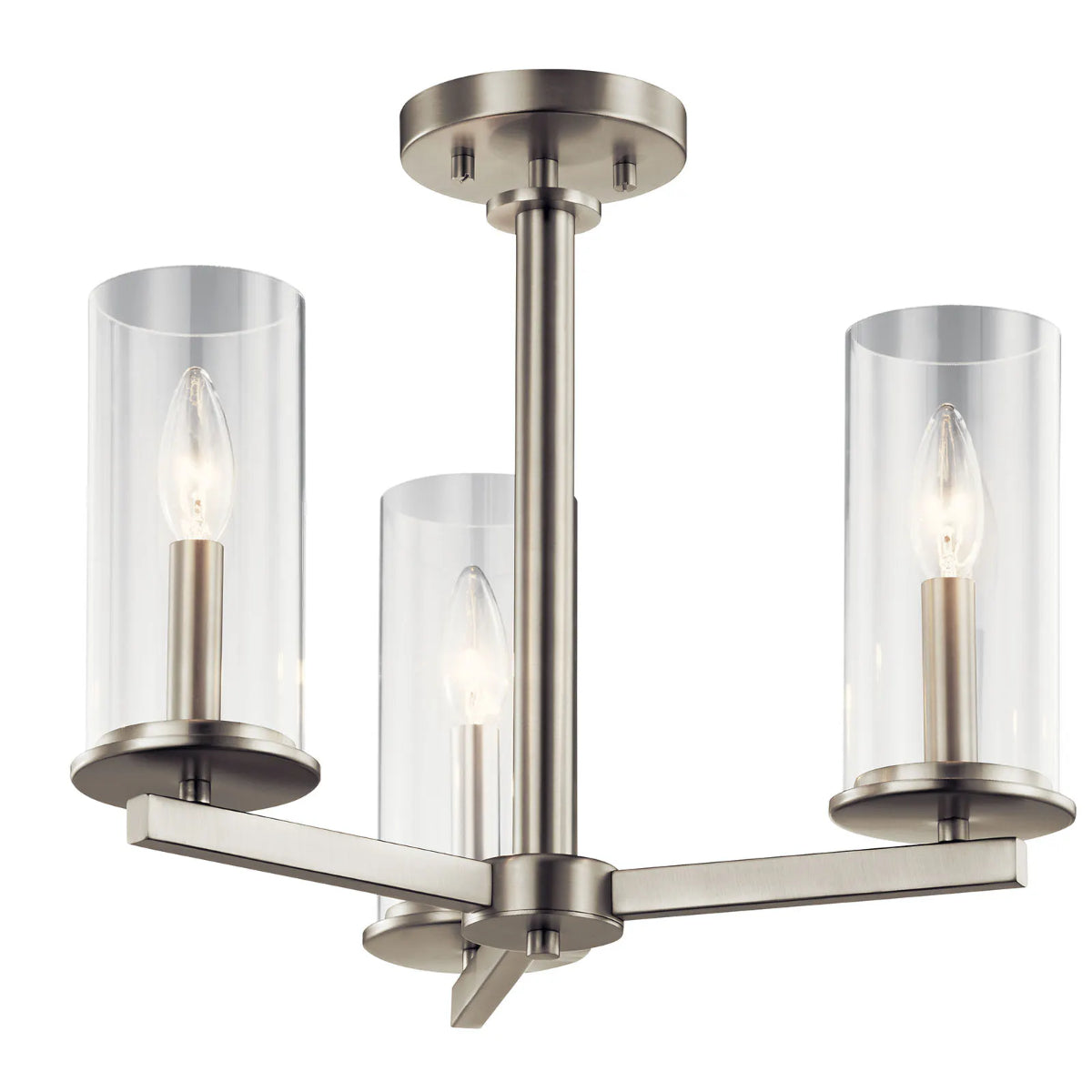 Crosby 18" 3-Light Convertible Chandelier/Semi Flush - Bees Lighting