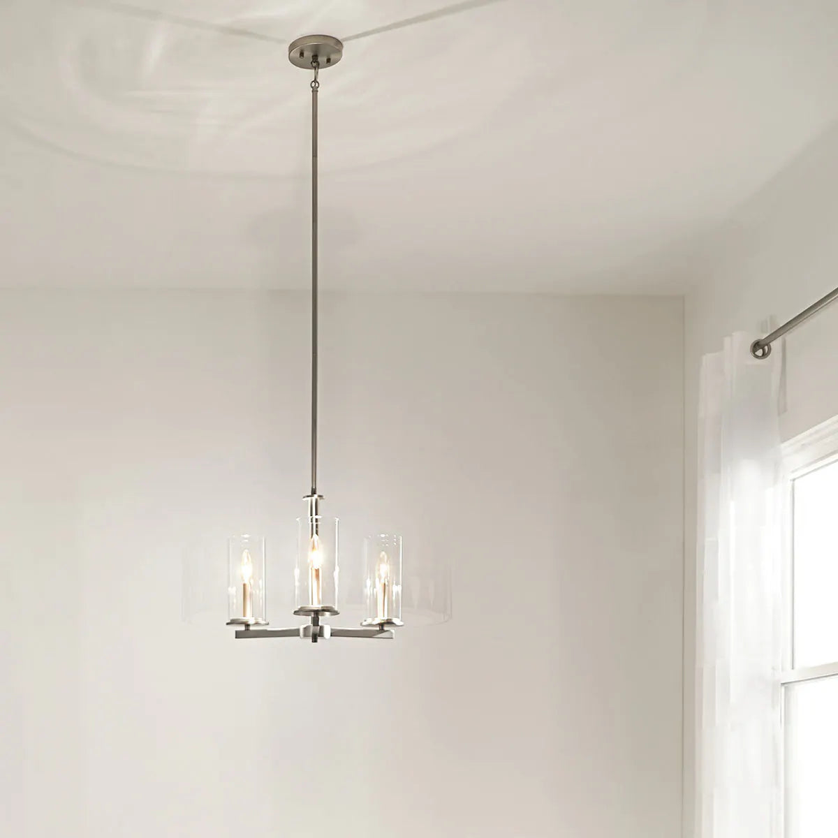 Crosby 18" 3-Light Convertible Chandelier/Semi Flush - Bees Lighting