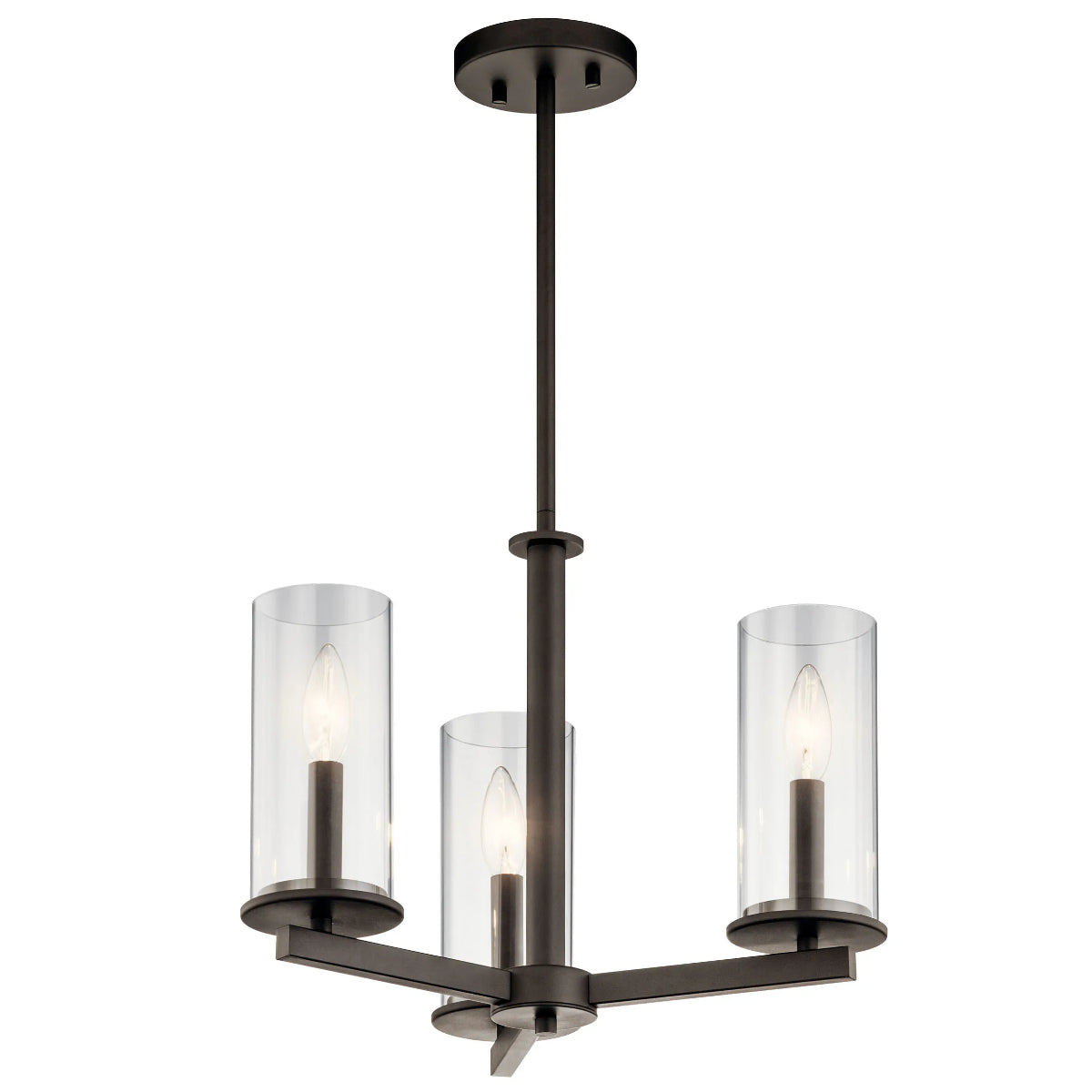 Crosby 18" 3-Light Convertible Chandelier/Semi Flush - Bees Lighting