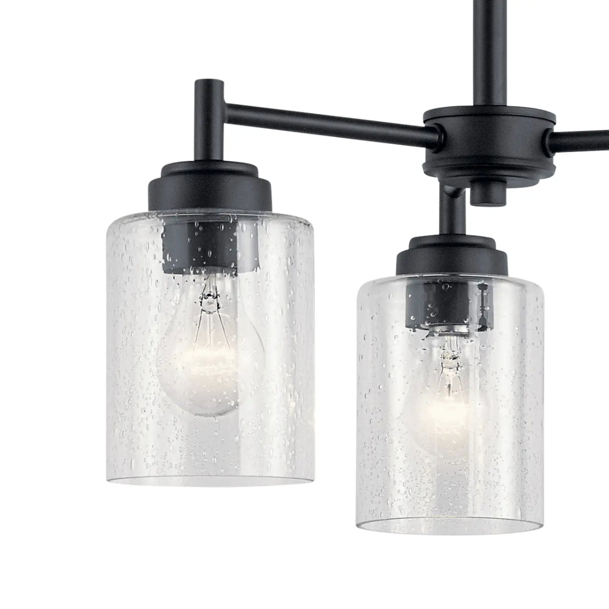 Winslow 18" 3-Light Chandelier, Black Finish - Bees Lighting