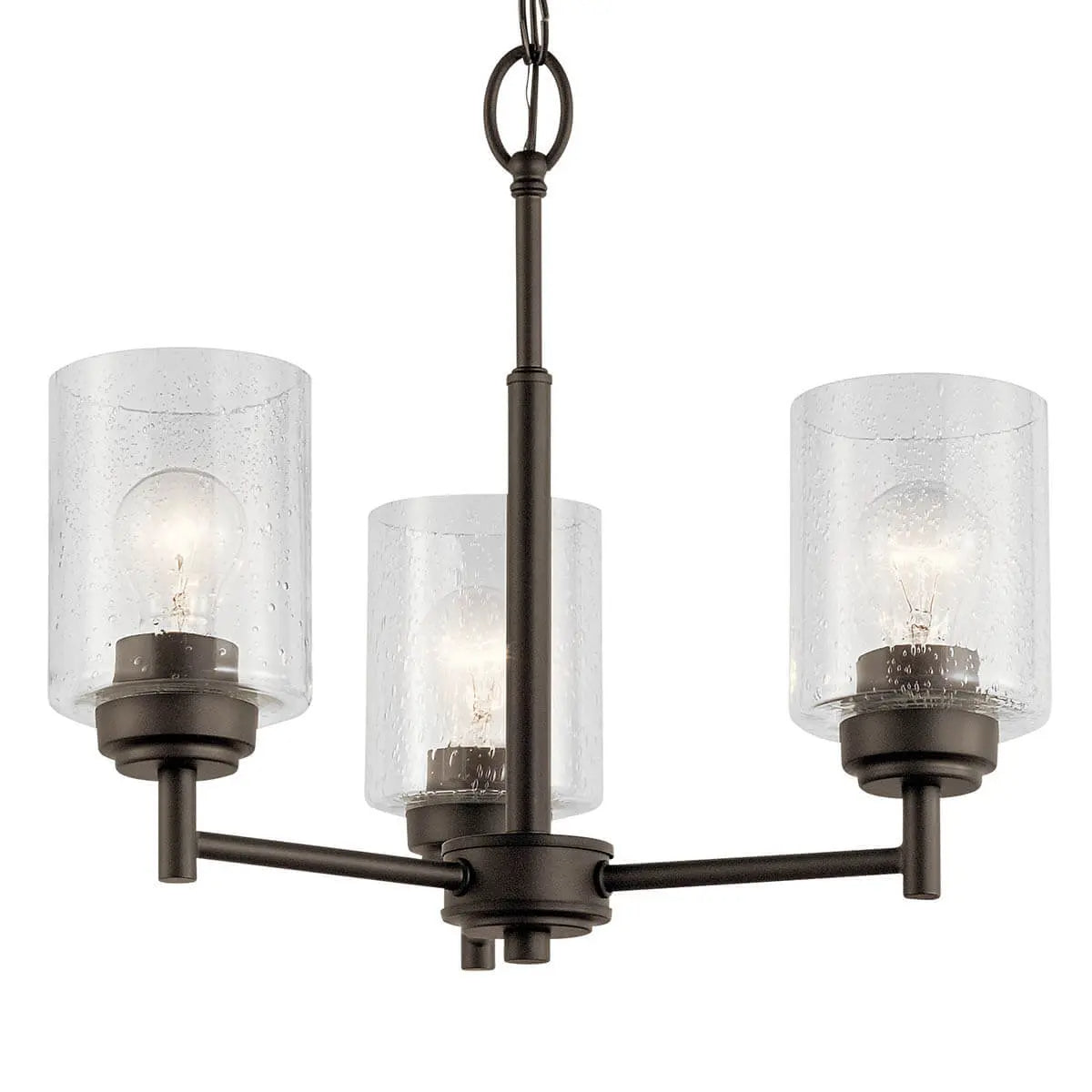 Winslow 18" 3-Light Chandelier, Olde Bronze Finish - Bees Lighting