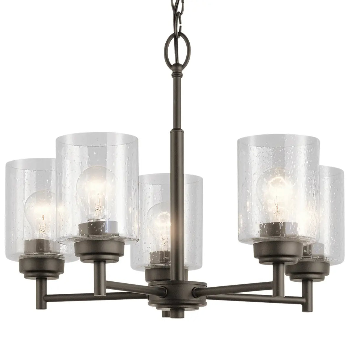 Winslow 20" 5-Light Chandelier, Olde Bronze Finish - Bees Lighting