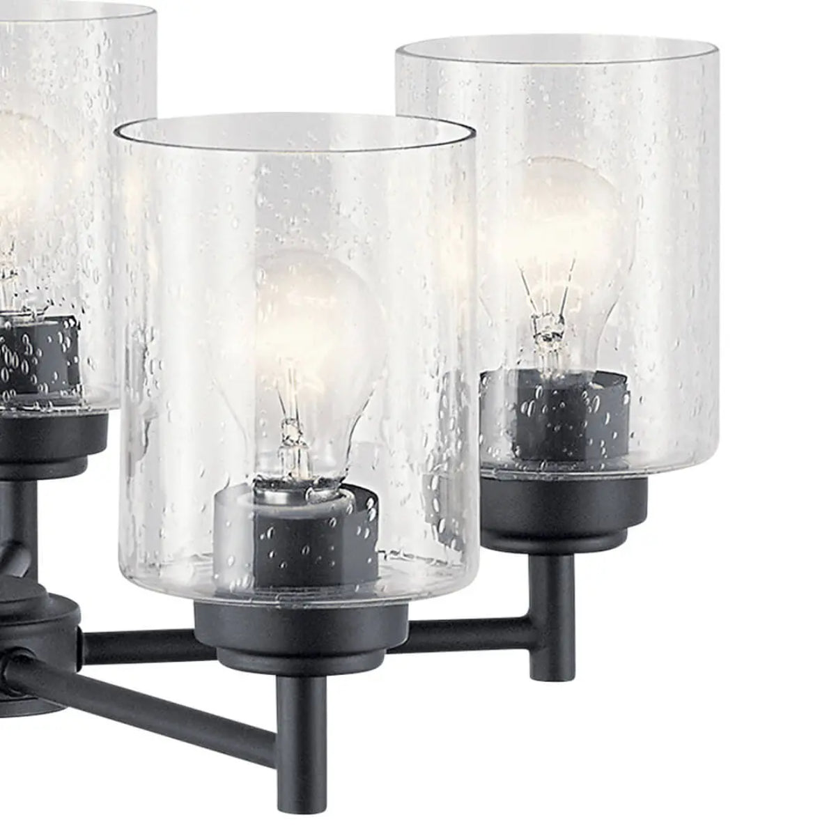 Winslow 27" 9-Light Chandelier, Black Finish - Bees Lighting