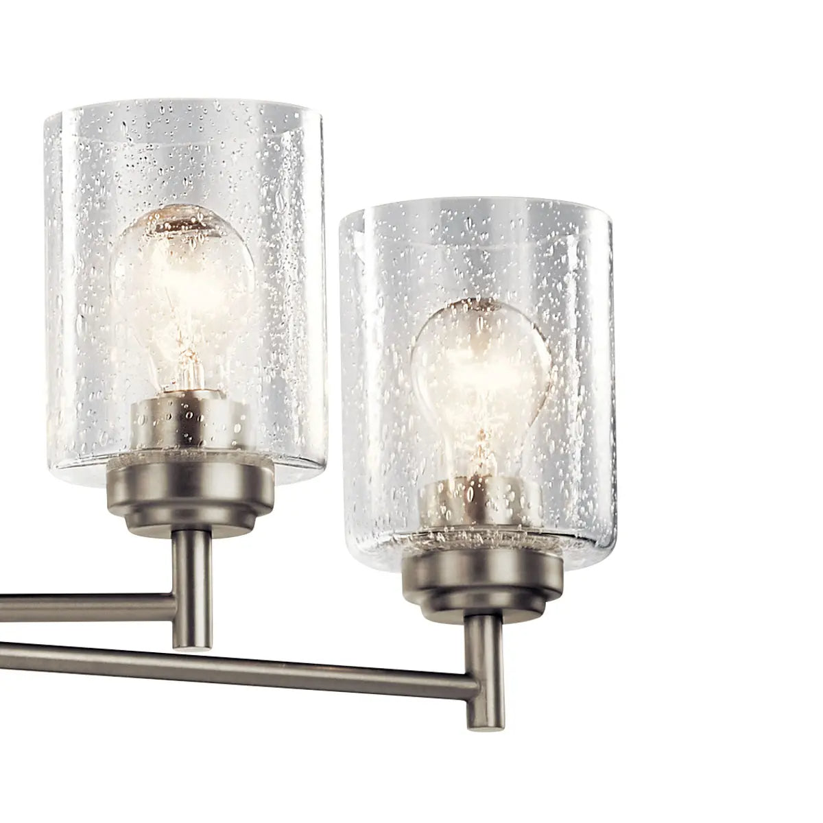 Winslow 27" 9-Light Chandelier, Brushed Nickel Finish - Bees Lighting