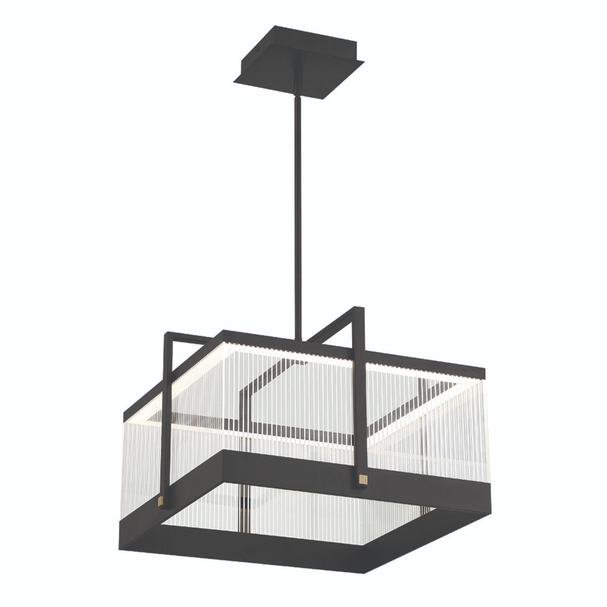 TYE 20 in. LED Pendant Light Black Finish - Bees Lighting