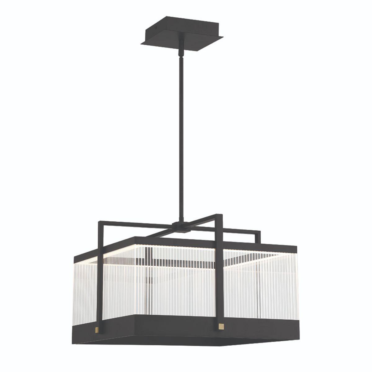TYE 20 in. LED Pendant Light Black Finish - Bees Lighting