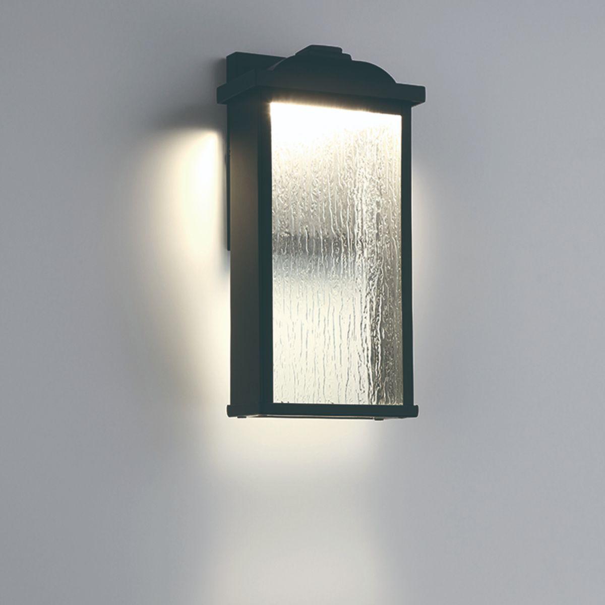Venya 12 In. LED Outdoor Wall Light Black Finish - Bees Lighting