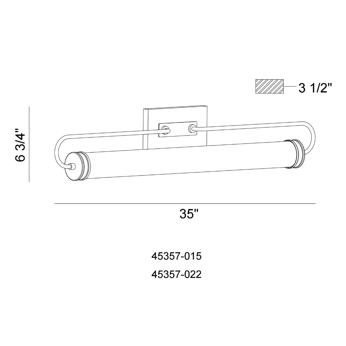 Tellie 35 in. LED Bath Bar Chrome Finish - Bees Lighting