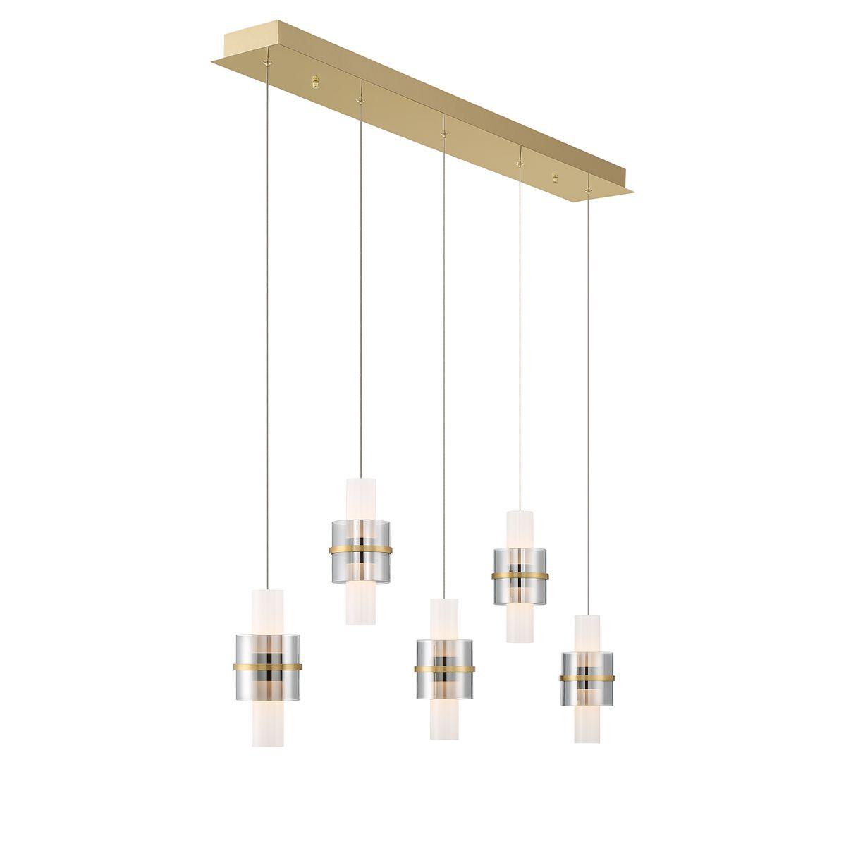 Rola 10 Lights 41 in. LED Chandelier Gold Finish - Bees Lighting