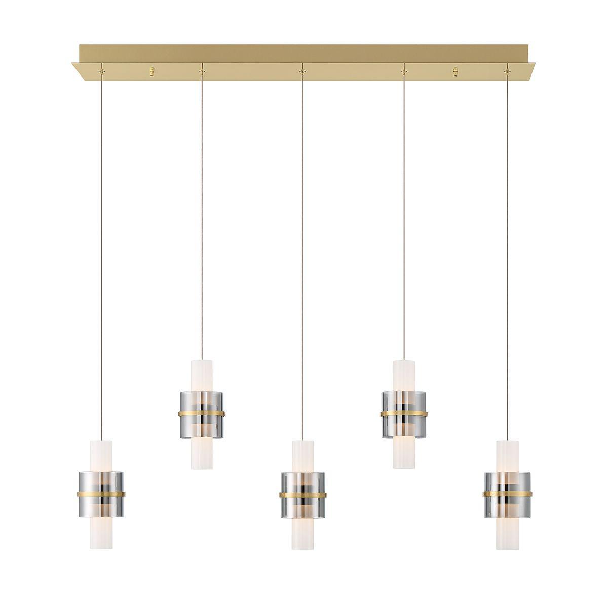 Rola 10 Lights 41 in. LED Chandelier Gold Finish - Bees Lighting