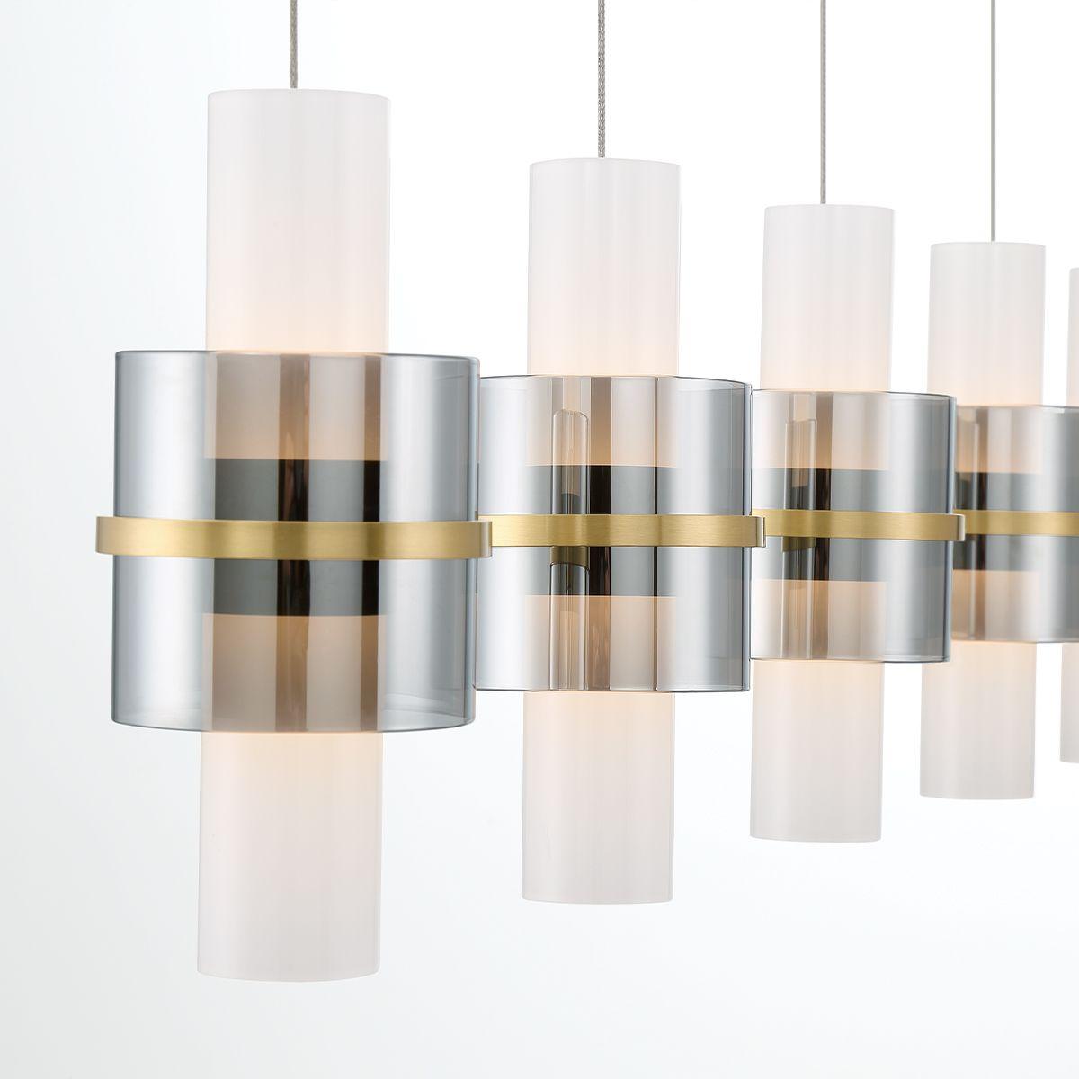 Rola 10 Lights 41 in. LED Chandelier Gold Finish - Bees Lighting