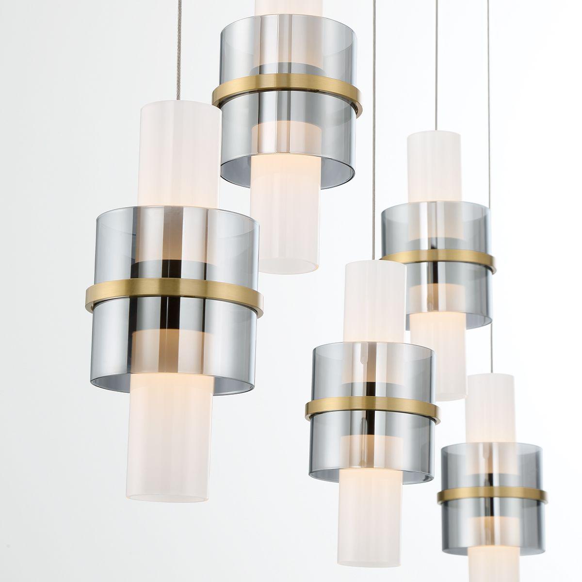 Rola 10 Lights 41 in. LED Chandelier Gold Finish - Bees Lighting