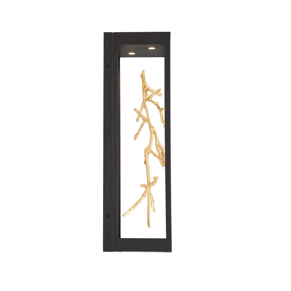 Aerie 4 Lights 20 in. LED Wall Light Black Finish - Bees Lighting