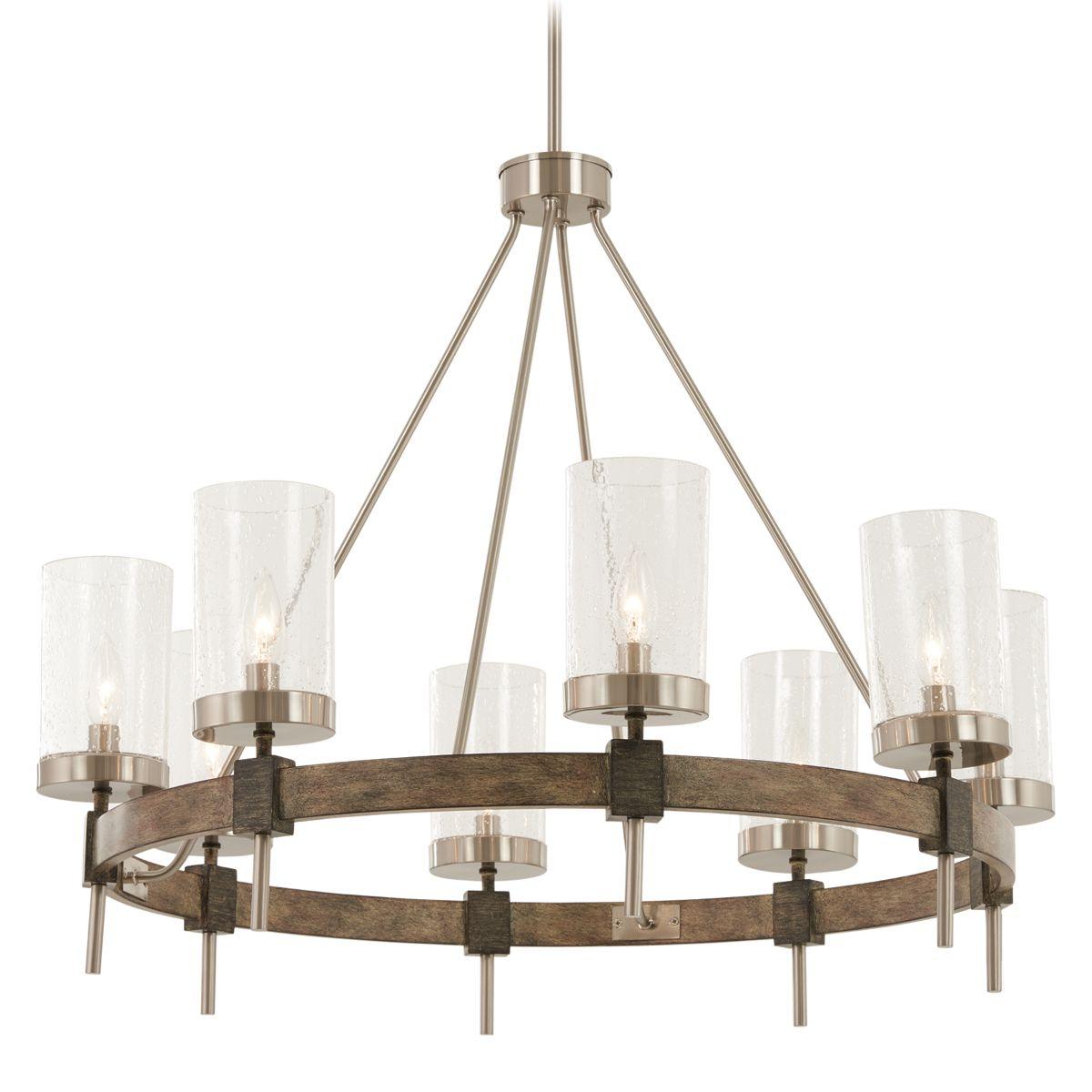 Bridlewood 32 in. 8 Lights Chandelier Brushed Nickel finish - Bees Lighting