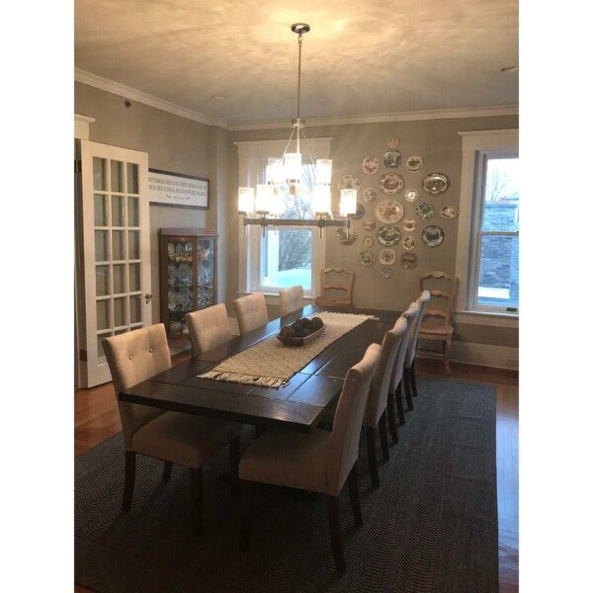 Bridlewood 32 in. 9 Lights Chandelier Brushed Nickel finish - Bees Lighting