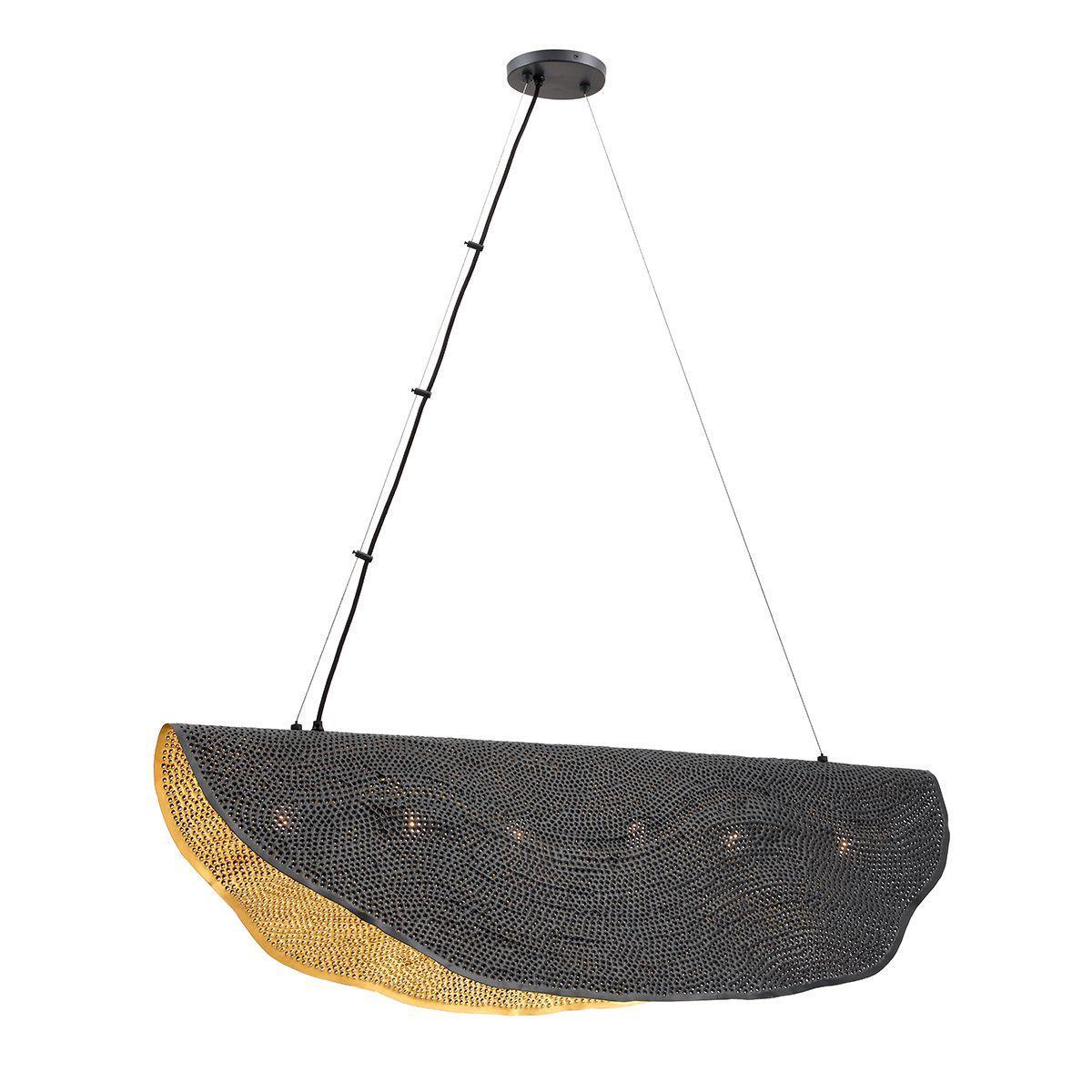 Lahar Chandelier Gold & Bronze Finish - Bees Lighting