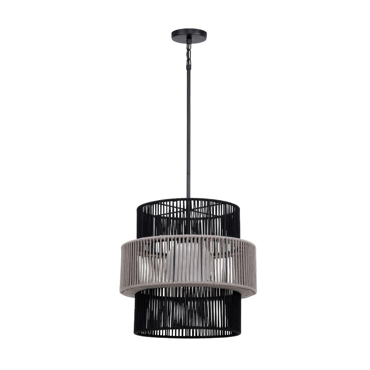 Aden 22 in. Pendant Light black and grey Finish - Bees Lighting