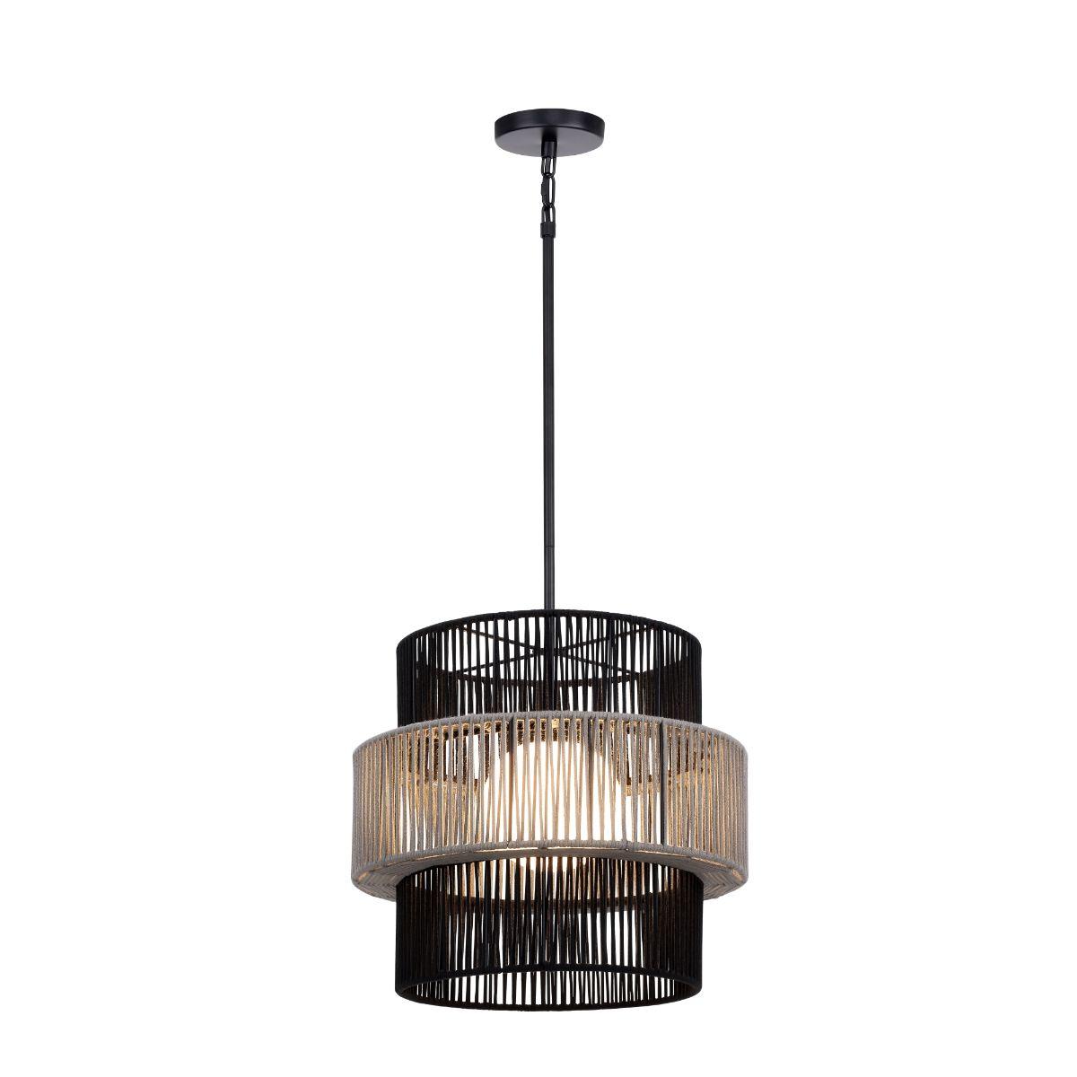 Aden 22 in. Pendant Light black and grey Finish - Bees Lighting