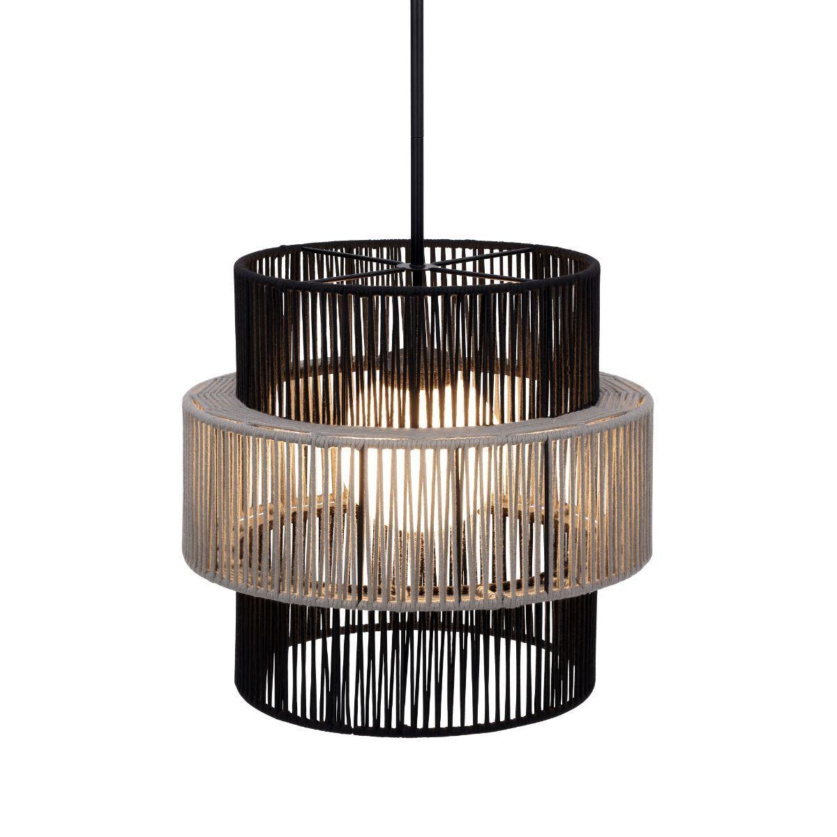 Aden 22 in. Pendant Light black and grey Finish - Bees Lighting