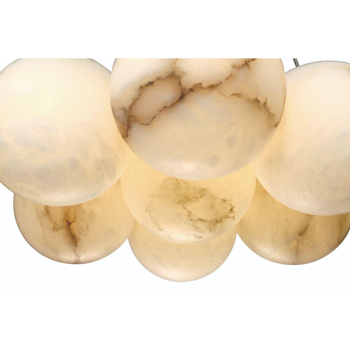 Kepler 18 in. 7 Lights LED Chandelier gold Finish - Bees Lighting