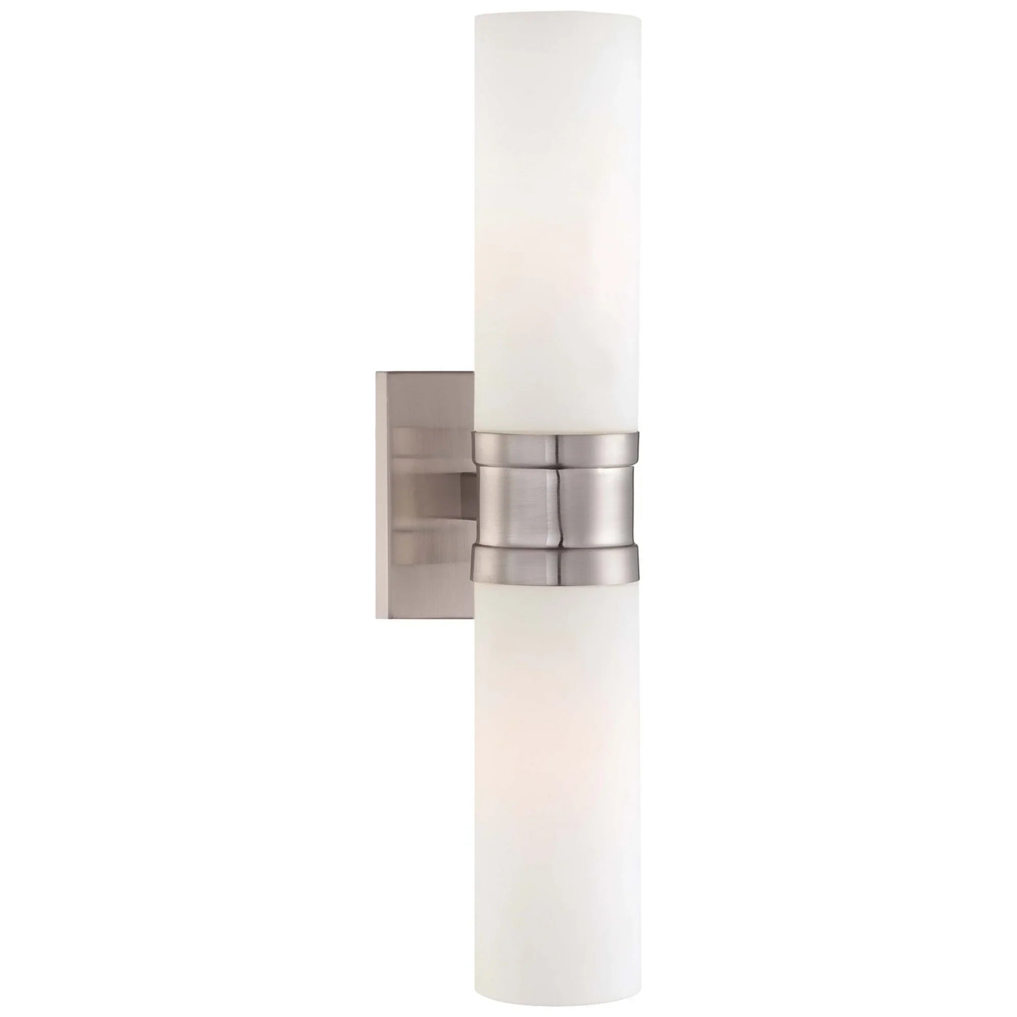 Compositions 19" 2-Light Wall Sconce, Brushed Nickel Finish - Bees Lighting