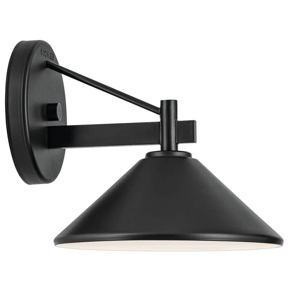 Ripley 8" 1-Light Outdoor Wall Light, Black Finish - Bees Lighting