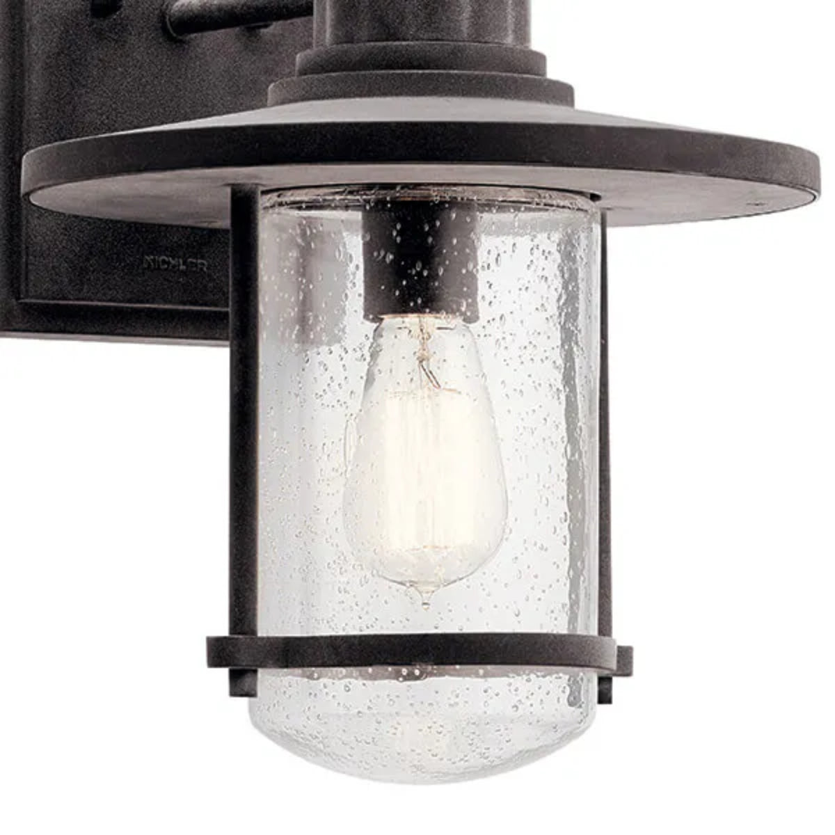 Riverwood 20" 1-Light Outdoor Wall Light With Clear Seeded Glass, Bronze Finish - Bees Lighting