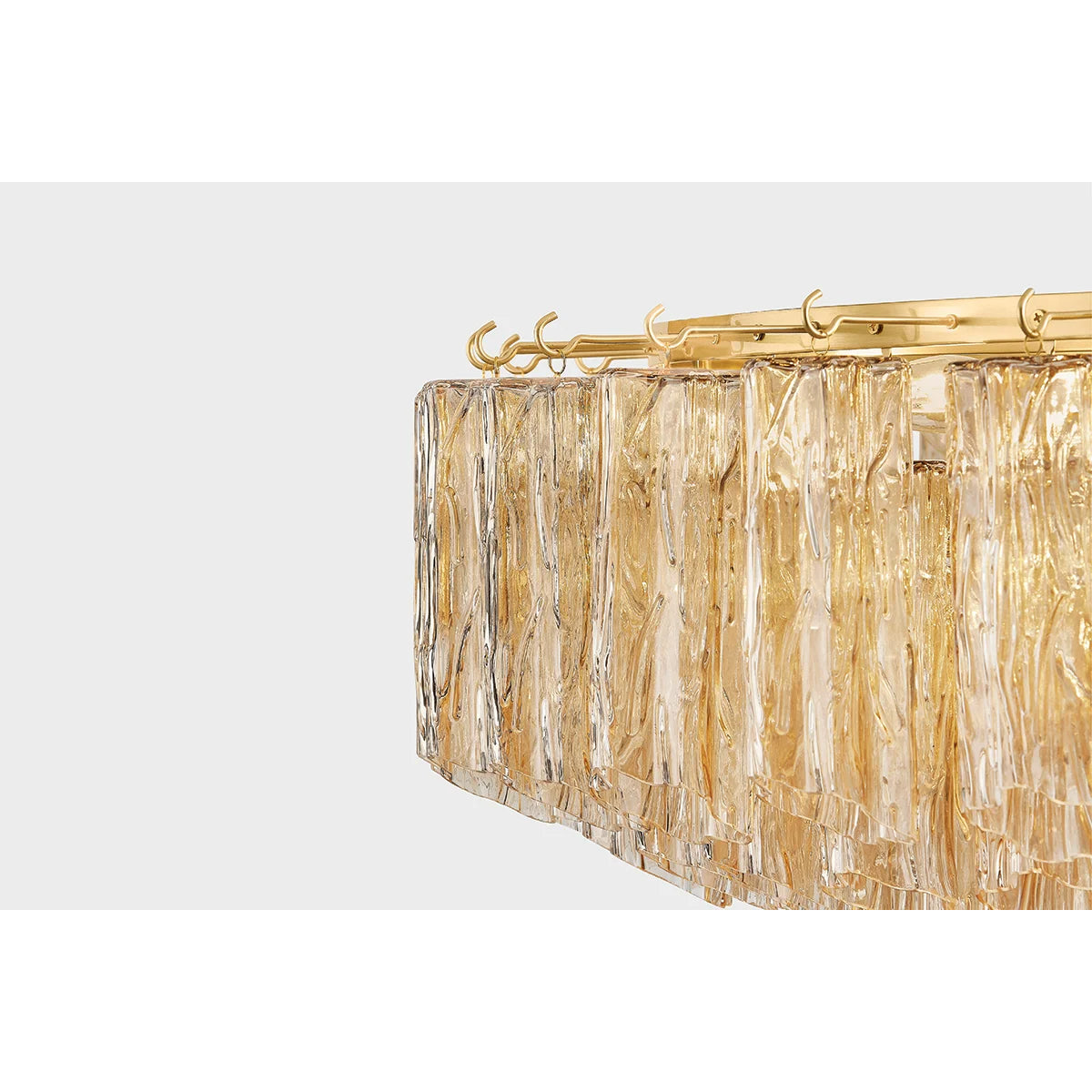 Watertown 46" 21 Lights Chandelier Aged Brass Finish