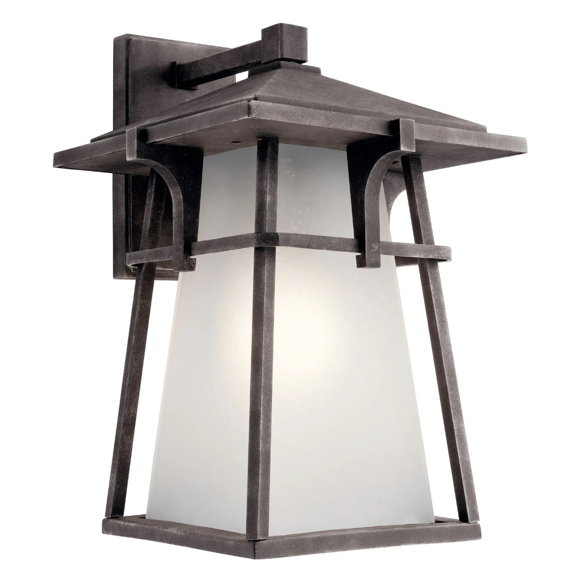 Beckett Outdoor Wall Light Weathered Zinc
