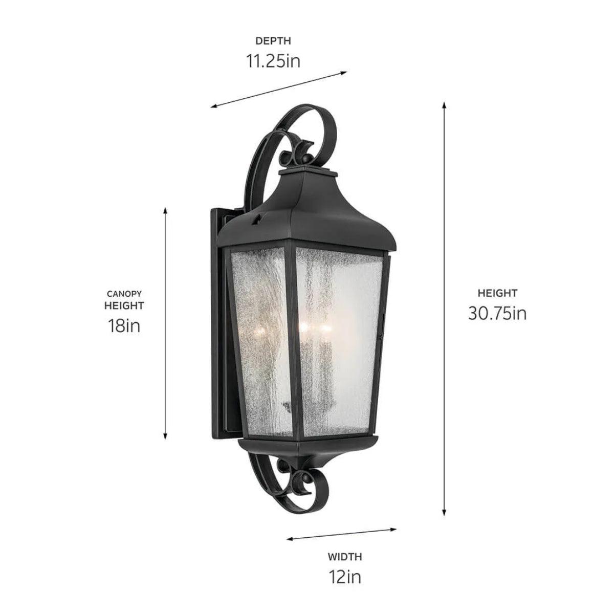 Forestdale 31" 3-Lights Outdoor Wall Light - Bees Lighting