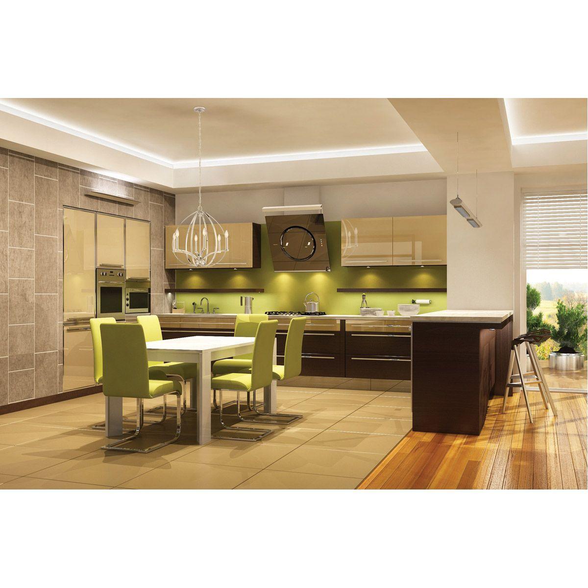 Tilbury 24 in. 6 Lights Chandelier Polished Nickel finish - Bees Lighting