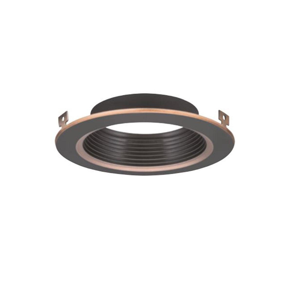 4" Round Baffle Trim Oil Rubbed Bronze Finish - Bees Lighting