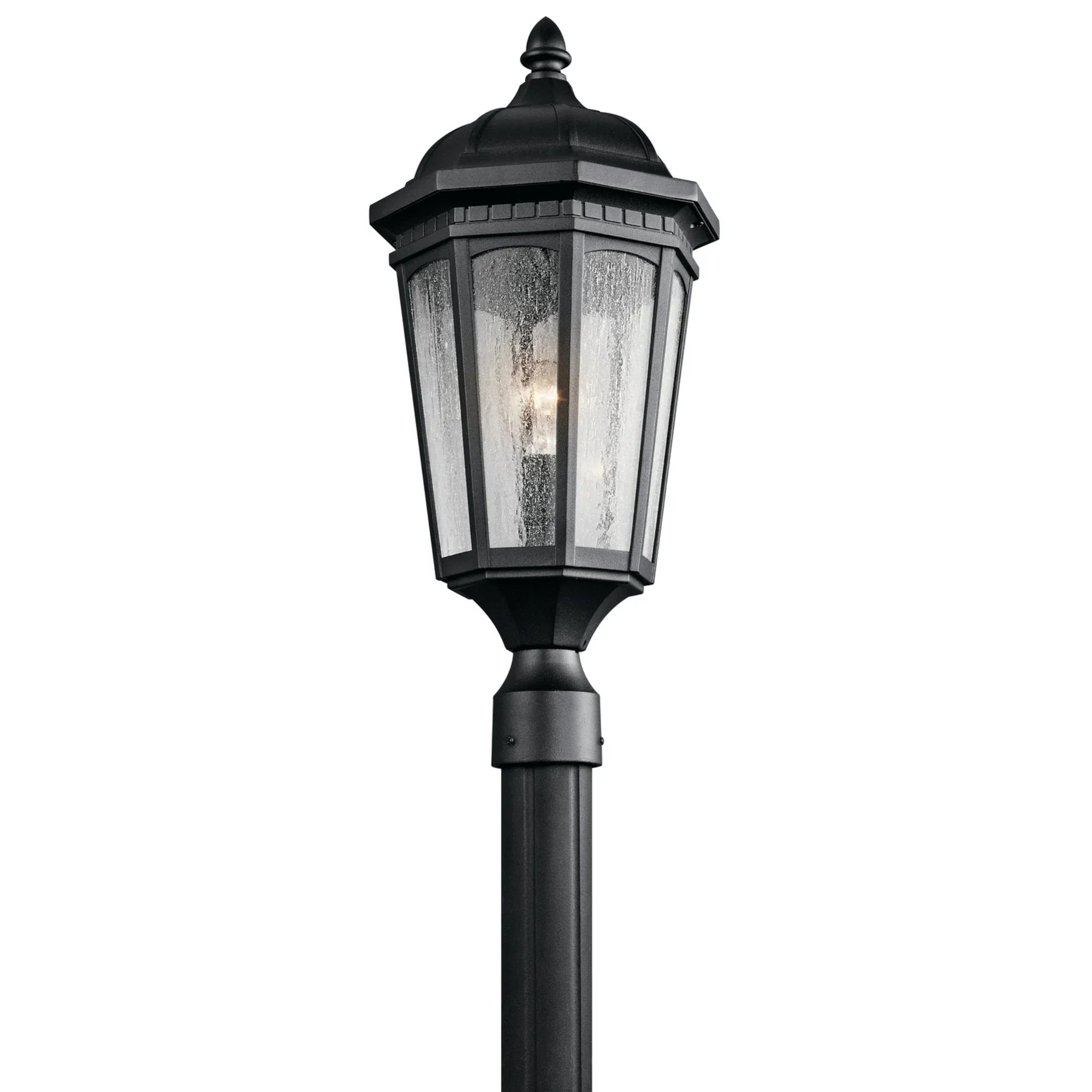 Courtyard 24" Outdoor Post Light, Textured Black Finish - Bees Lighting