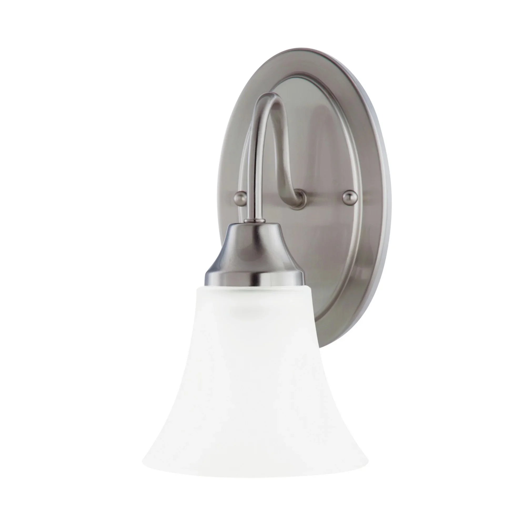 Holman 10" Bath Sconce, Brushed Nickel Finish - Bees Lighting