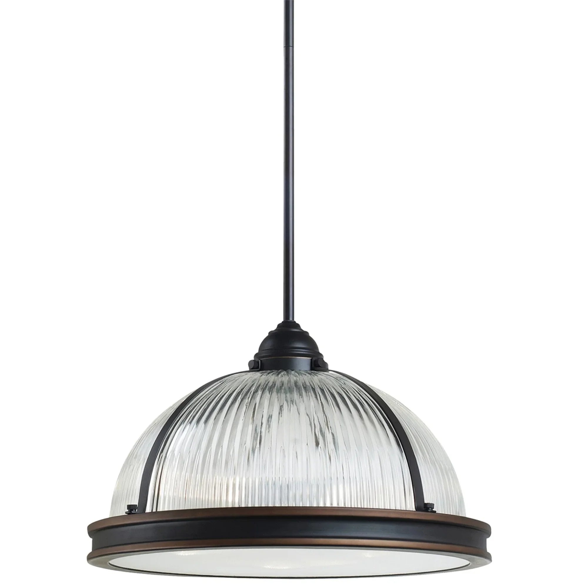 Pratt Street Prismatic 16" 3-Light Pendant, Autumn Bronze Finish - Bees Lighting