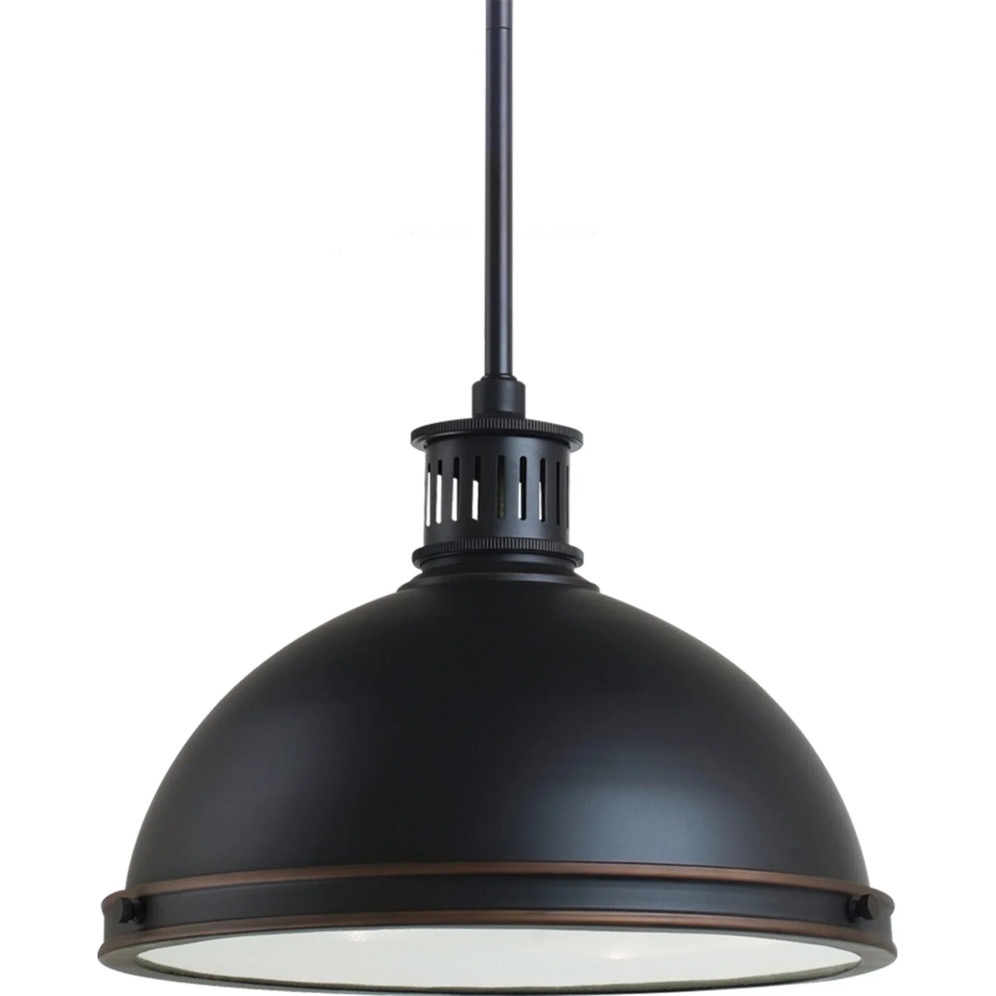 Pratt Street Metal 13" 2-Light Pendant, Autumn Bronze Finish - Bees Lighting