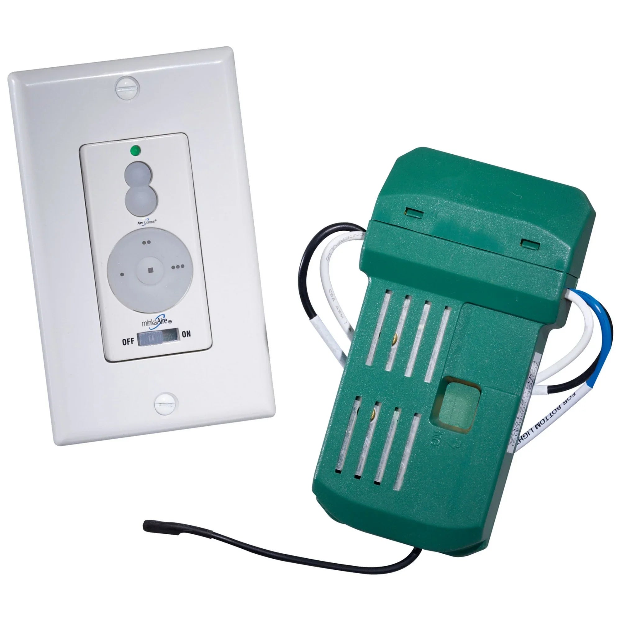 Minka Aire 3-Speed Full Range Light Dimmer Wall Control with Receiver - Bees Lighting