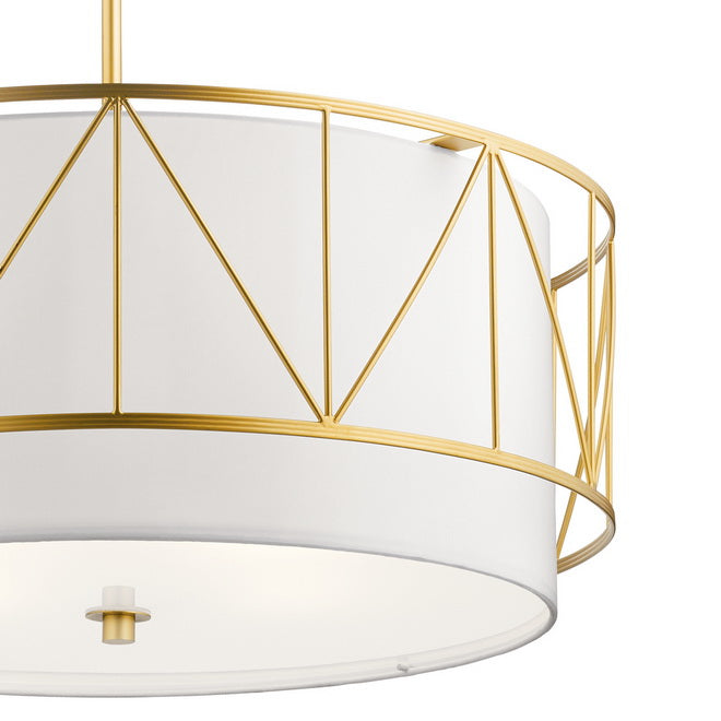 Birkleigh 24 in. 4 Lights Pendant Light Gold Finish - Bees Lighting