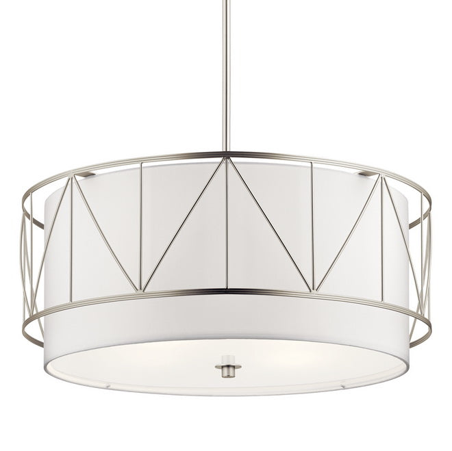 Birkleigh 24 in. 4 Lights Pendant Light Nickel Finish - Bees Lighting