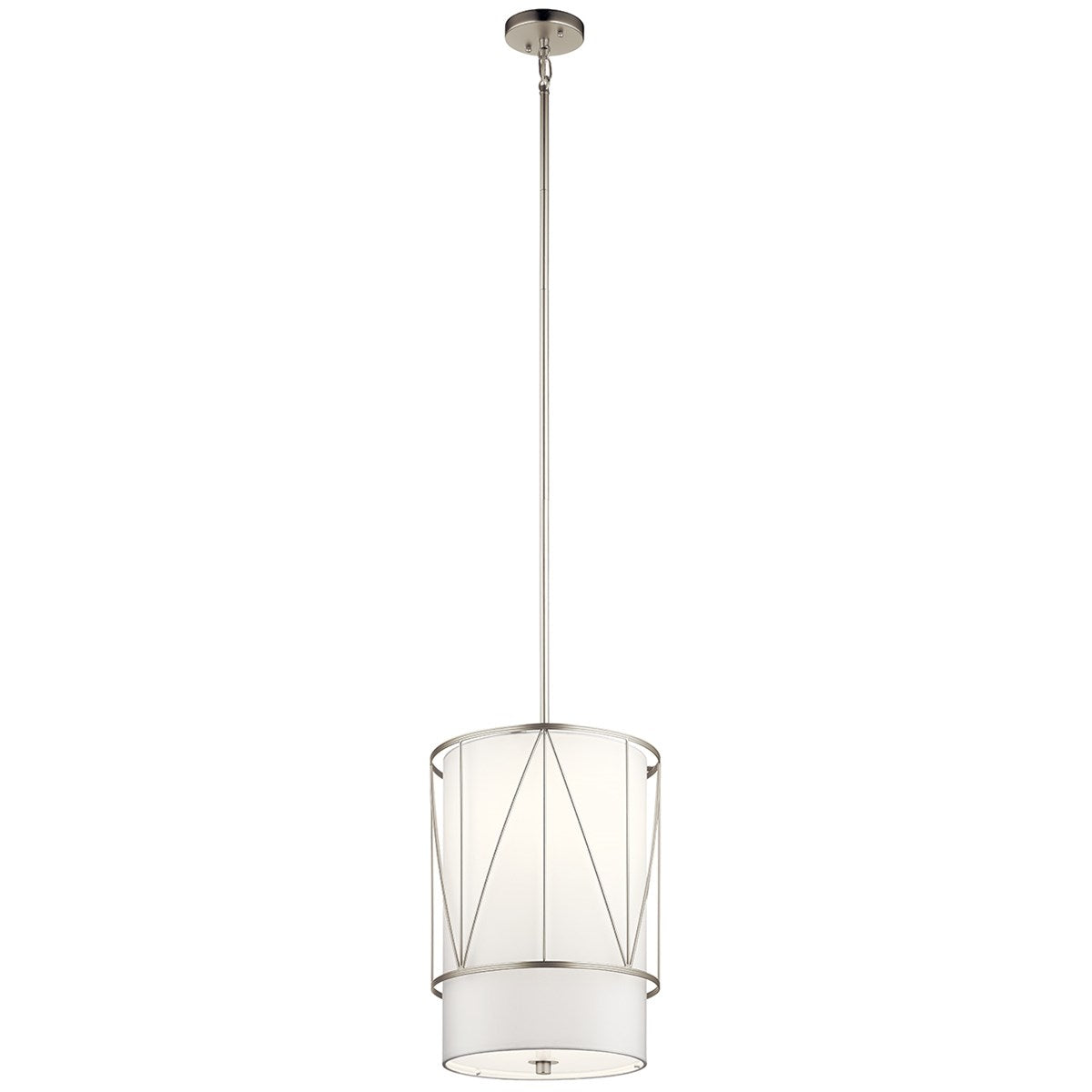 Birkleigh 12 in. Pendant Light Nickel Finish - Bees Lighting