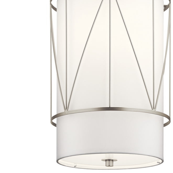 Birkleigh 12 in. Pendant Light Nickel Finish - Bees Lighting