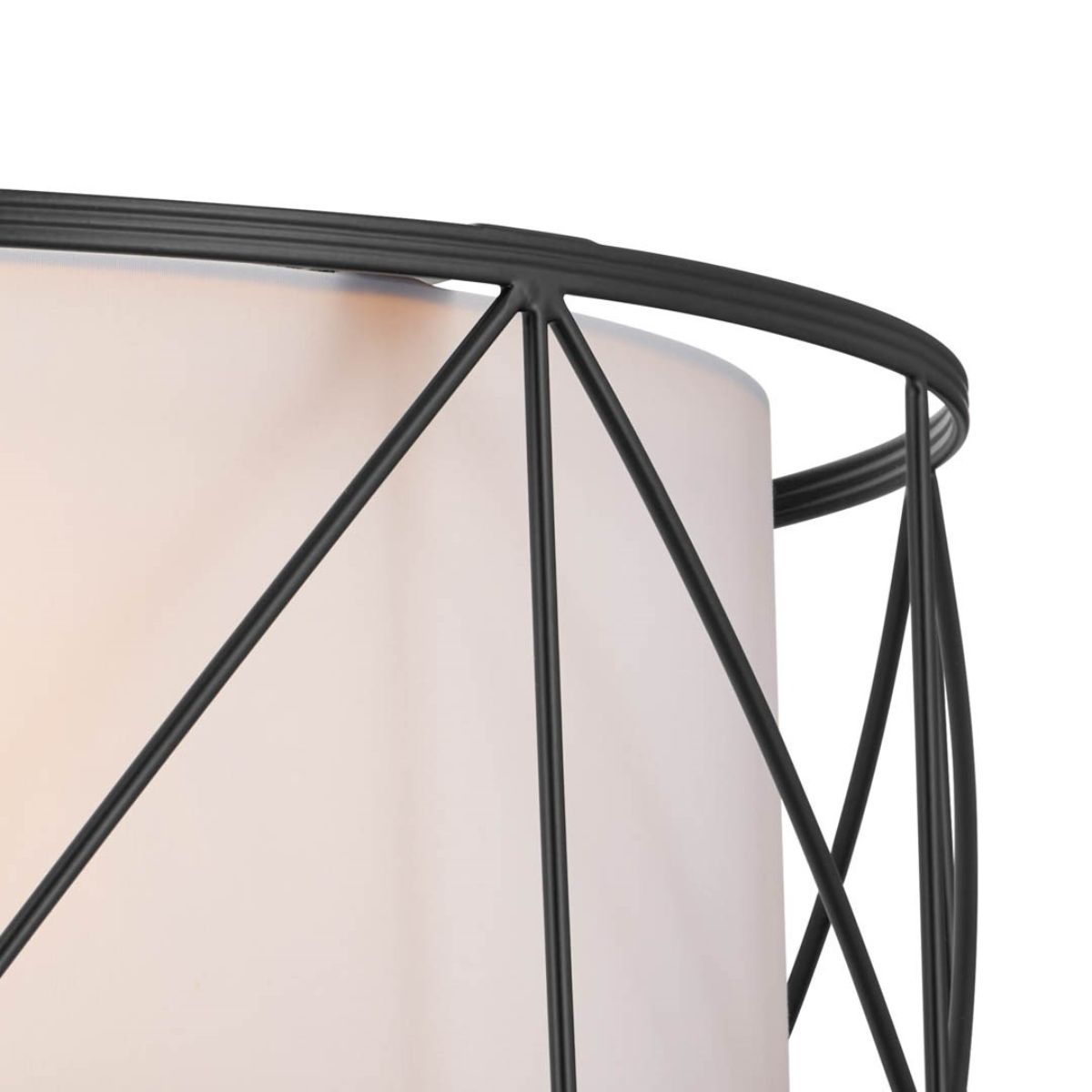Birkleigh 18 in. 3 Lights Convertible Pendant/Semi Flush Mount Light Black finish - Bees Lighting