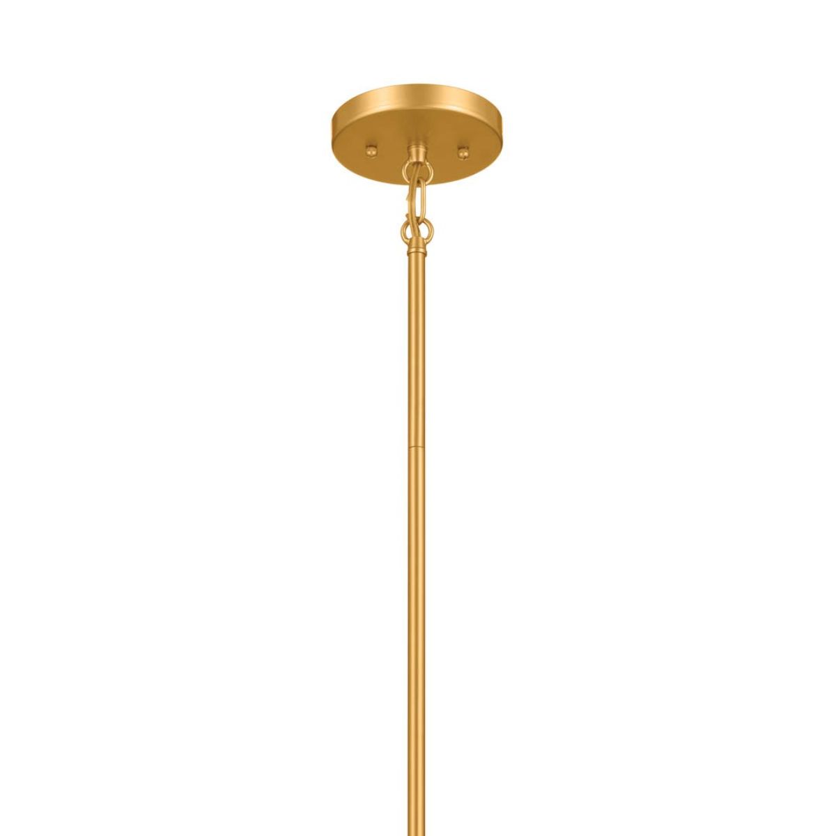 Birkleigh 18 in. 3 Lights Convertible Pendant/Semi Flush Mount Light Gold finish - Bees Lighting