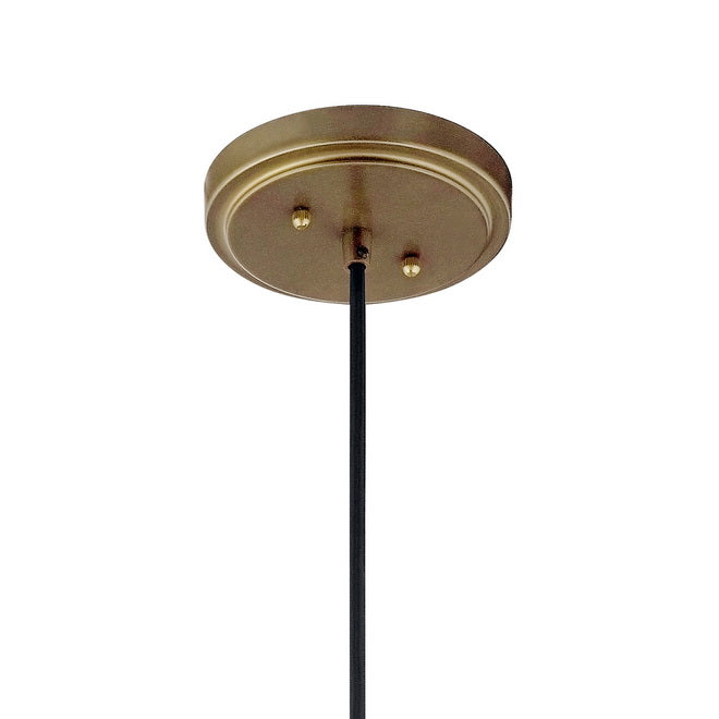Zailey 11 in. Dome Pendant Light Natural Brass Finish - Bees Lighting