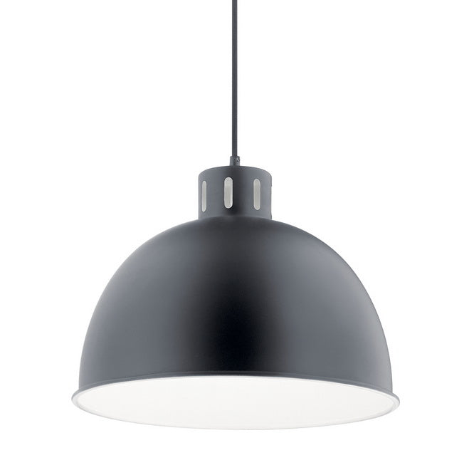 Zailey 16 in. Dome Pendant Light Black Finish - Bees Lighting